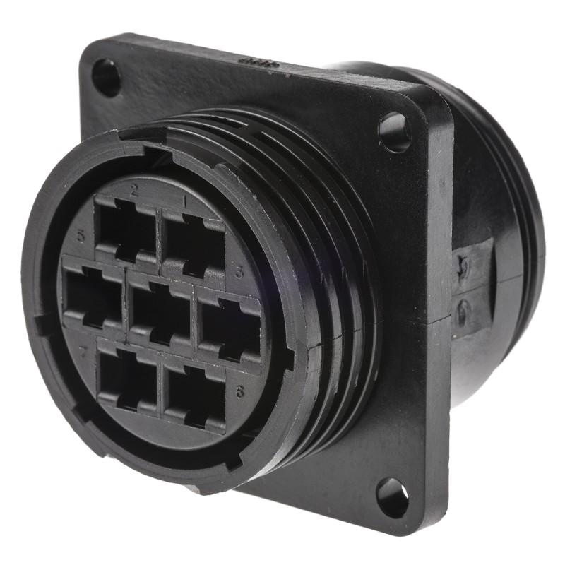 1 pcs - TE Connectivity Circular Connector, 7 Contacts, Panel Mount, Socket, Female, CPC Series 3 Series