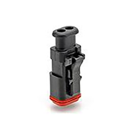 20 pcs - AT06-2S-SR01BLK Amphenol Industrial, AT Automotive Connector Plug 2 Way, Crimp Termination