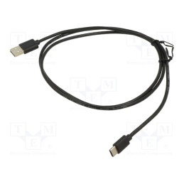 10 pcs : 50488 - Cable, USB 2.0, USB A plug,USB C plug, 1.2m
