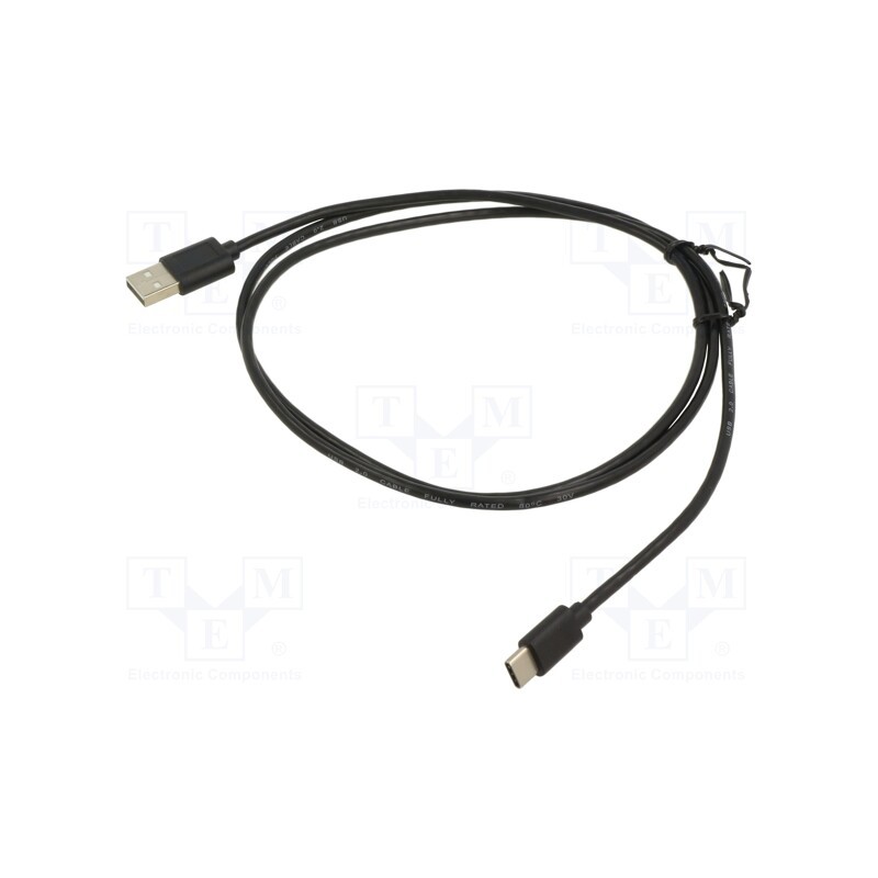 10 pcs : 50488 - Cable, USB 2.0, USB A plug,USB C plug, 1.2m