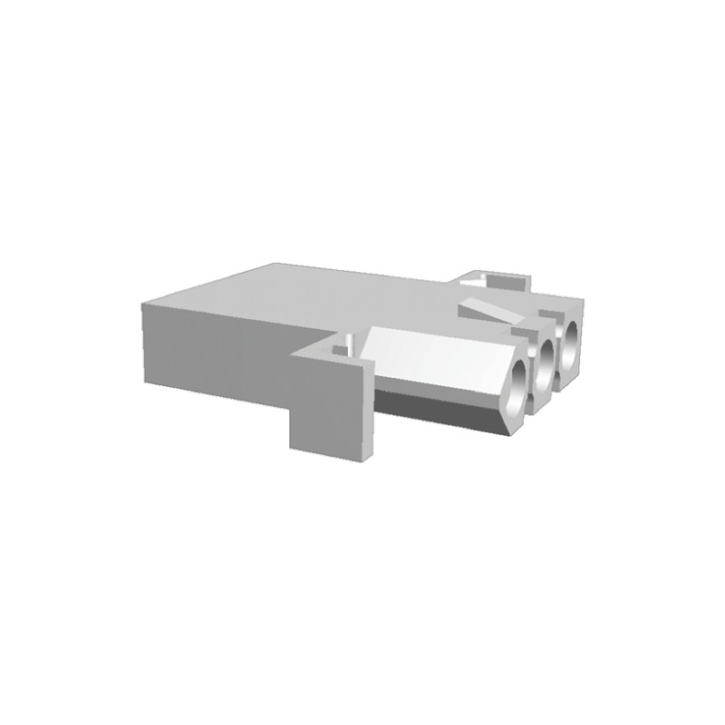 10 pcs - 770065-1 TE Connectivity, .093 Commercial Female Connector Housing, 6.3mm Pitch, 2 Way, 1 Row