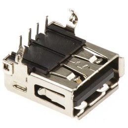 20 pcs - A-USBSA ASSMANN WSW Right Angle, Through Hole, Socket Type A USB Connector