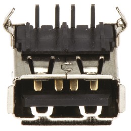 20 pcs - A-USBSA ASSMANN WSW Right Angle, Through Hole, Socket Type A USB Connector