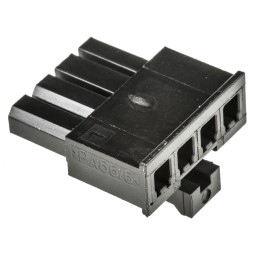 50 pcs - 1445022-4 TE Connectivity, Micro MATE-N-LOK Female Connector Housing, 3mm Pitch, 4 Way, 1 Row