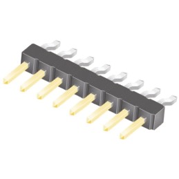 10 pcs - TSM-108-01-L-SH Samtec TSM Series Right Angle Surface Mount Pin Header, 8 Contact(s), 2.54mm Pitch, 1 Row(s), Unshroude