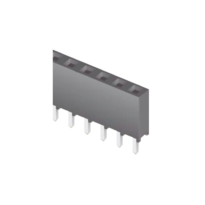 10 pcs - SQT-105-01-L-S Samtec SQT Series Straight Through Hole Mount PCB Socket, 5-Contact, 1-Row, 2mm Pitch, Solder Terminatio