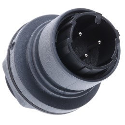 1 pcs - Bulgin Circular Connector, 3 Contacts, Front Mount, Plug, Male, IP66, IP68, IP69K, Buccaneer 6000 Series