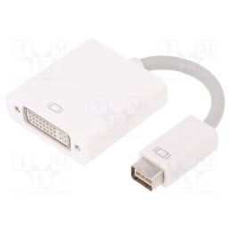 10 pcs : 50517 - Adapter, DVI mini plug,DVI-I (24+5) socket, 170mm, white