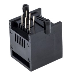 10 pcs - 615006138421 Wurth Elektronik WR-MJ Series Female RJ11 Connector, Through Hole, UTP Shield