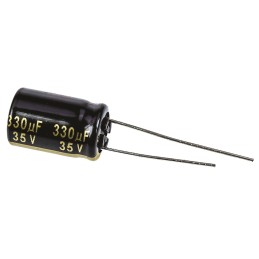 20 pcs - EEUFM1V331 Panasonic 330μF Aluminium Electrolytic Capacitor 35V dc, Radial, Through Hole - EEUFM1V331