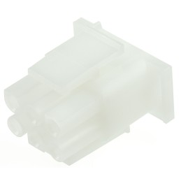 10 pcs - 1-480704 TE Connectivity, Universal MATE-N-LOK Male Connector Housing, 6.35mm Pitch, 6 Way, 2 Row