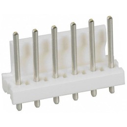 50 pcs - 640388-6 TE Connectivity MTA-156 Series Straight Through Hole Pin Header, 6 Contact(s), 3.96mm Pitch, 1 Row(s), Unshrou