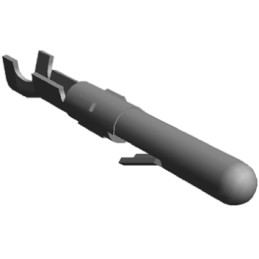 50 pcs - 61174-1 TE Connectivity Commercial MATE-N-LOK Series Male Crimp Terminal, 30AWG Min, 22AWG Max