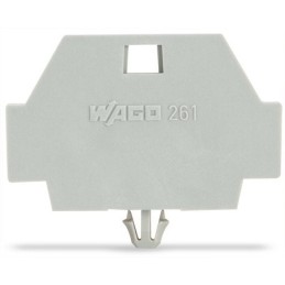 200 pcs - 261-371 Wago 261 Series End Plate with Snap in Mounting Foot for Use with 261 Series Terminal Blocks