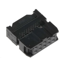 10 pcs - T812110A101CEU Amphenol ICC 10-Way IDC Connector Socket for Cable Mount, 2-Row