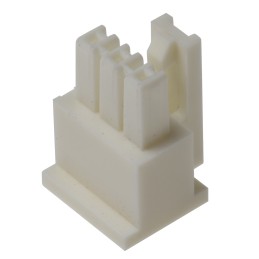 10 pcs - IPD1-03-S-K Samtec, IPD1 Male Crimp Connector Housing, 2.54mm Pitch, 3 Way, 1 Row