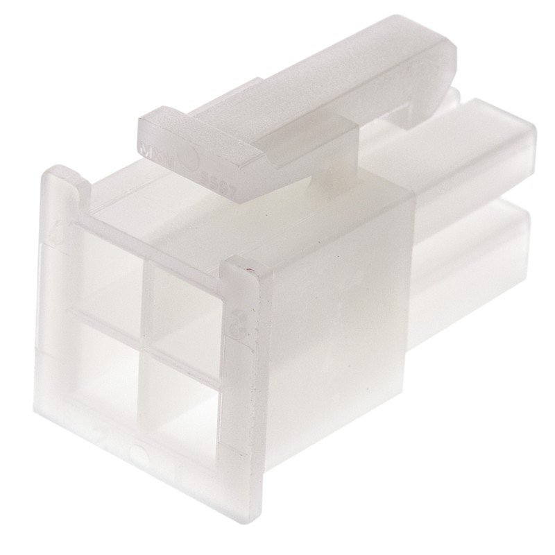 50 pcs - 39-01-3042 Molex, Mini-Fit Jr Female Connector Housing, 4.2mm Pitch, 4 Way, 2 Row