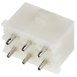 10 pcs - 350431-1 TE Connectivity Universal MATE-N-LOK Series Straight Through Hole Mount PCB Socket, 6-Contact, 6.35mm Pitch, S