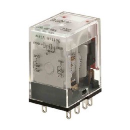 1 pcs - Omron Non-Latching Relay, 24V dc Coil, 5A Switching Current, DPDT