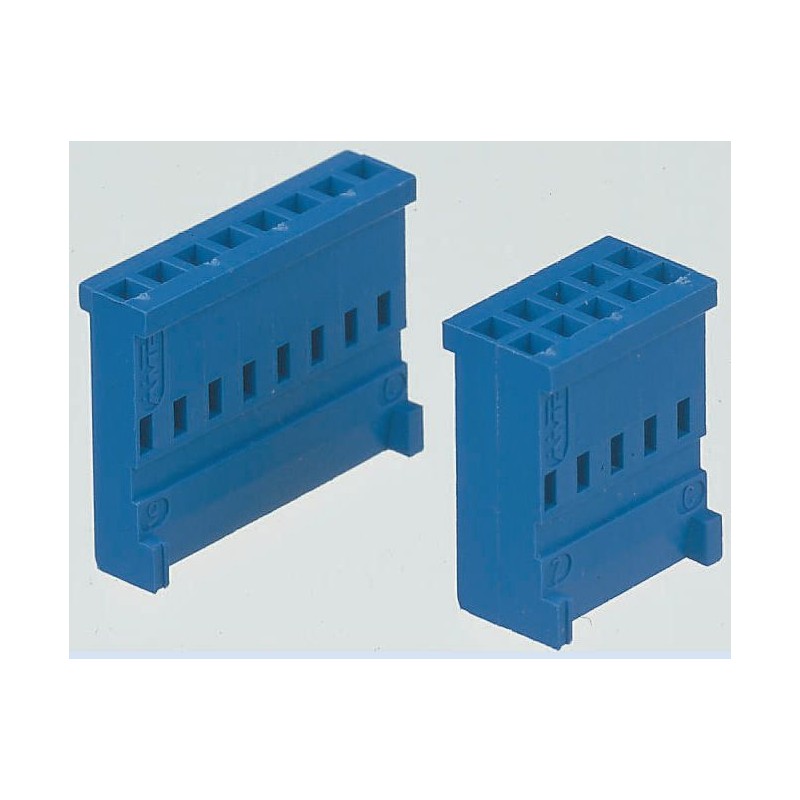 10 pcs - 281839-7 TE Connectivity, AMPMODU HE13/HE14 Male Connector Housing, 2.54mm Pitch, 14 Way, 2 Row