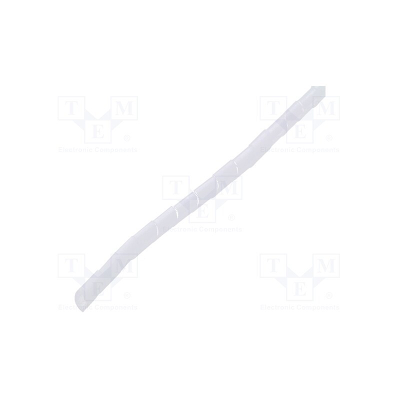 10 pcs : 52260 - Spiral wrapping, ØBundle : 10mm, white,transparent, L: 10m