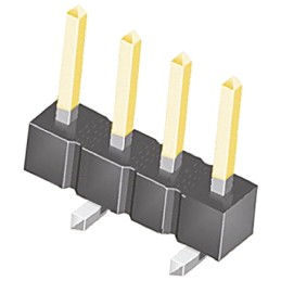 10 pcs - TSM-104-02-L-SV Samtec TSM Series Straight Surface Mount Pin Header, 4 Contact(s), 2.54mm Pitch, 1 Row(s), Unshrouded