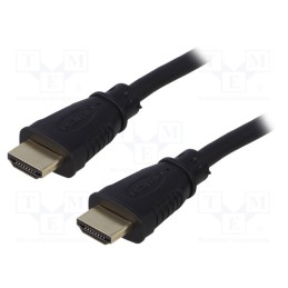 10 pcs : 52303 - Cable, HDMI 1.4, HDMI plug,both sides, 2m, black