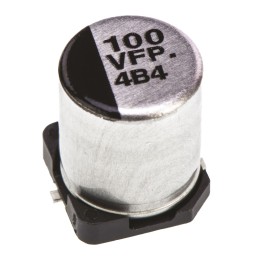20 pcs - EEEFPV101XAP Panasonic 100μF Aluminium Electrolytic Capacitor 35V dc, Surface Mount - EEEFPV101XAP