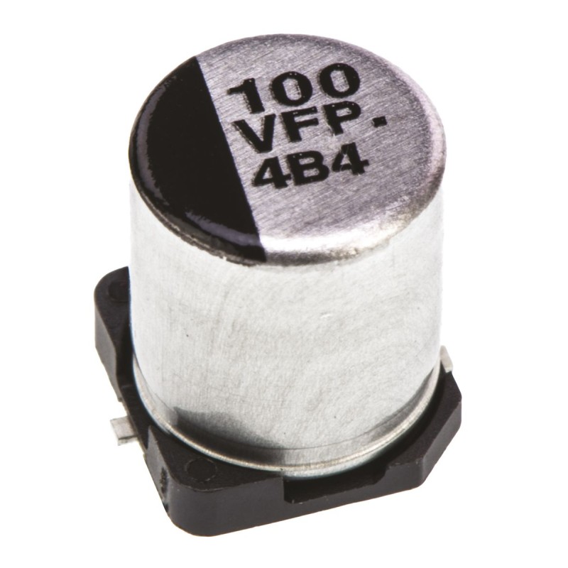 20 pcs - EEEFPV101XAP Panasonic 100μF Aluminium Electrolytic Capacitor 35V dc, Surface Mount - EEEFPV101XAP