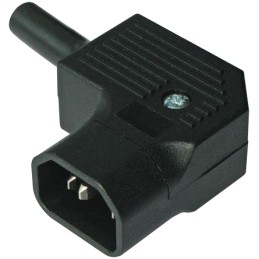 20 pcs - Bulgin C14 Right Angle Cable Mount IEC Connector Male, 10A, 250 V