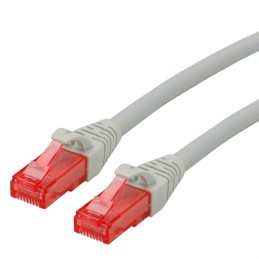 1 pcs - Roline Cat6 Male RJ45 to Male RJ45 Ethernet Cable, U/UTP, Grey LSZH Sheath, 0.5m, Low Smoke Zero Halogen (LSZH)