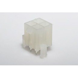 20 pcs - 39299042 Molex Mini-Fit Jr. Series Vertical Through Hole PCB Header, 4 Contact(s), 4.2mm Pitch, 2 Row(s), Shrouded