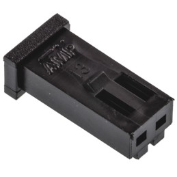 50 pcs - 280358 TE Connectivity, AMPMODU MOD II Female Connector Housing, 2.54mm Pitch, 2 Way, 1 Row
