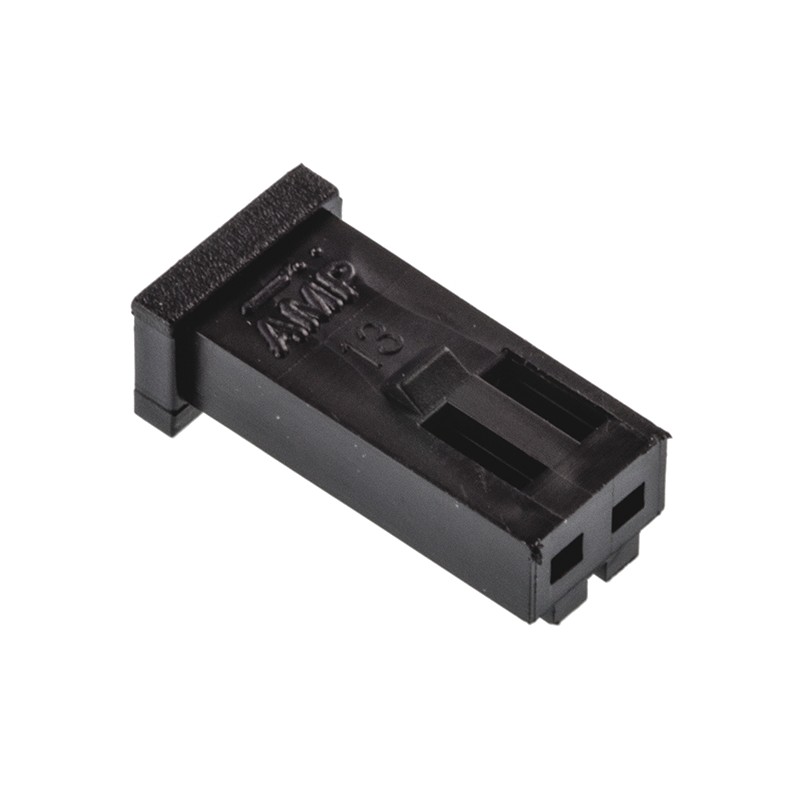 50 pcs - 280358 TE Connectivity, AMPMODU MOD II Female Connector Housing, 2.54mm Pitch, 2 Way, 1 Row
