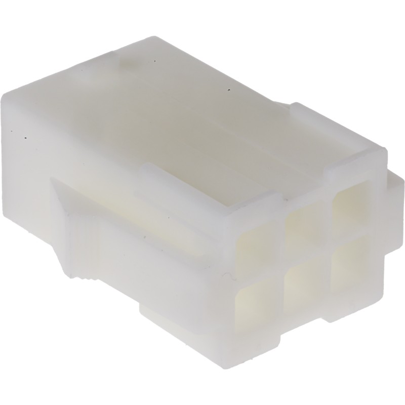 20 pcs - 172160-1 TE Connectivity, Mini-Universal MATE-N-LOK Female Connector Housing, 4.2mm Pitch, 6 Way, 2 Row