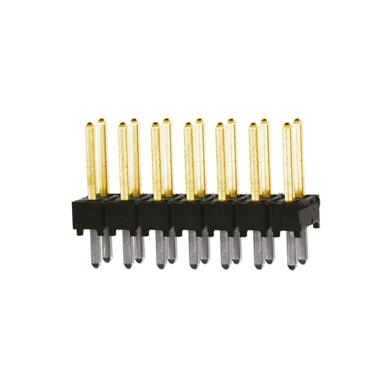 10 pcs - TSW-107-07-L-D Samtec TSW Series Straight Through Hole Pin Header, 14 Contact(s), 2.54mm Pitch, 2 Row(s), Unshrouded
