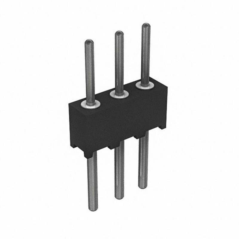 20 pcs - 850-80-003-10-001101 Preci-Dip Straight Through Hole Pin Header, 3 Contact(s), 1.27mm Pitch, 1 Row(s), Unshrouded