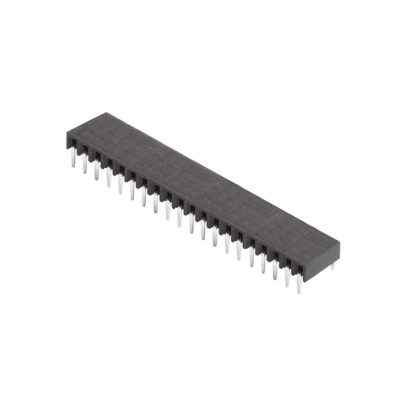 5 pcs - HARWIN Right Angle Through Hole Mount PCB Socket, 20-Contact, 1-Row, 2.54mm Pitch, Solder Termination