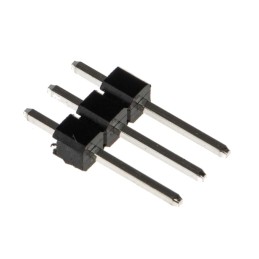 100 pcs - RS PRO Straight Through Hole Pin Header, 3 Contact(s), 2.54mm Pitch, 1 Row(s), Unshrouded