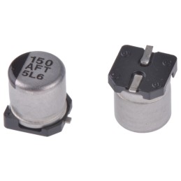 50 pcs - EEEFT1A151AR Panasonic 150μF Aluminium Electrolytic Capacitor 10V dc, Surface Mount - EEEFT1A151AR