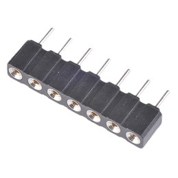 20 pcs - 310-87-107-01-640101 7 Way Preci-Dip Straight Through Hole 2.54mm SIL Socket, Solder, 3A 100 V ac, 150 V dc
