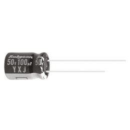 50 pcs - 10YXJ470M6.3X11 Rubycon 470μF Aluminium Electrolytic Capacitor 10V dc, Radial, Through Hole - 10YXJ470M6.3X11