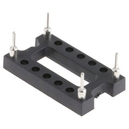 10 pcs - 1107741 Aries Electronics 15.24mm Pitch 14 Way DIL Oscillator IC Socket