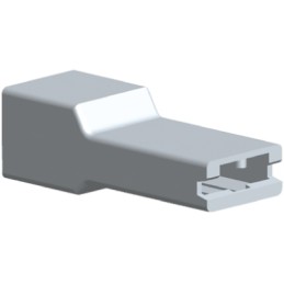 200 pcs - 171706-1 TE Connectivity, FASTON .250 AMPIP 1 Way Nylon Crimp Terminal Housing, Natural