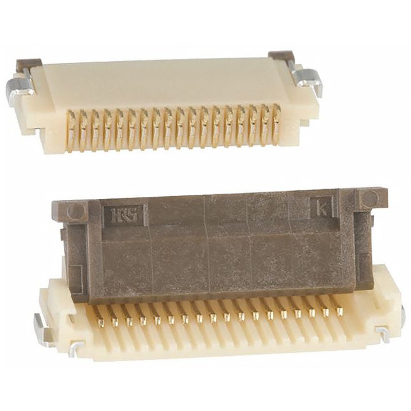 20 pcs - FH12-18S-0.5SH(55) Hirose, FH12 0.5mm Pitch 18 Way Right Angle Female FPC Connector, ZIF Bottom Contact