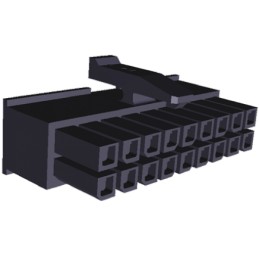 10 pcs - 1-794617-8 TE Connectivity, Micro MATE-N-LOK Female Connector Housing, 3mm Pitch, 18 Way, 2 Row