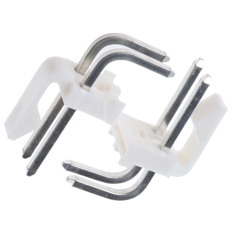 50 pcs - 26-60-5020 Molex KK 396 Series Right Angle Through Hole Pin Header, 2 Contact(s), 3.96mm Pitch, 1 Row(s), Unshrouded