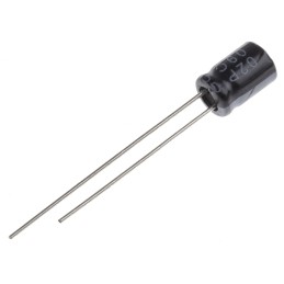 50 pcs - RS PRO 100μF Aluminium Electrolytic Capacitor 25V dc, Radial, Through Hole