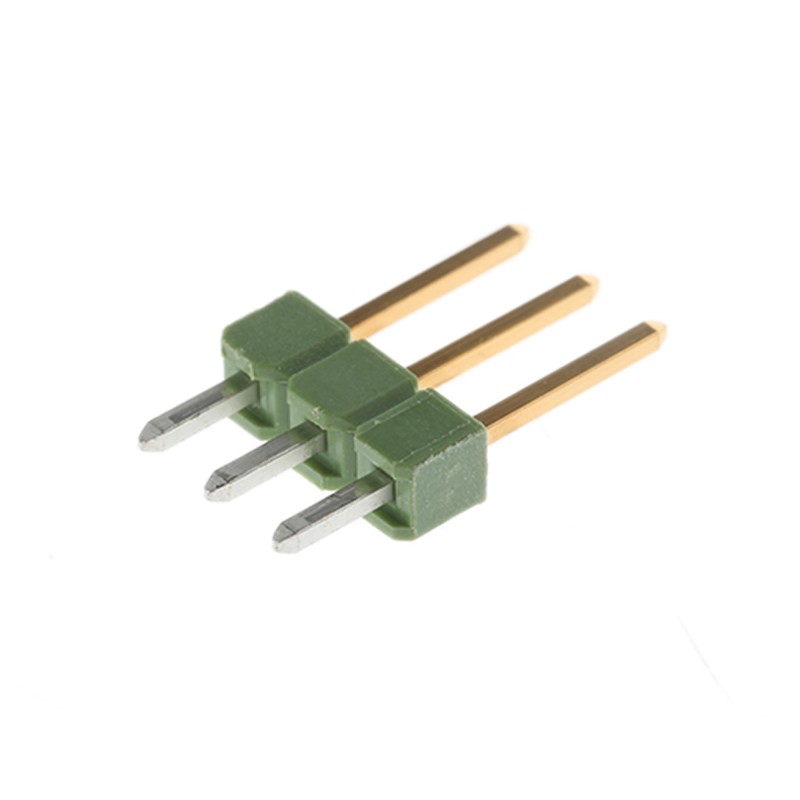 50 pcs - 826629-3 TE Connectivity AMPMODU MOD II Series Straight Through Hole Pin Header, 3 Contact(s), 2.54mm Pitch, 1 Row(s), 
