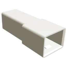 50 pcs - 180916 TE Connectivity, AMP FASTIN-FASTON 1 Way Nylon 66 Crimp Terminal Housing, 6.35mm Tab Size, Natural